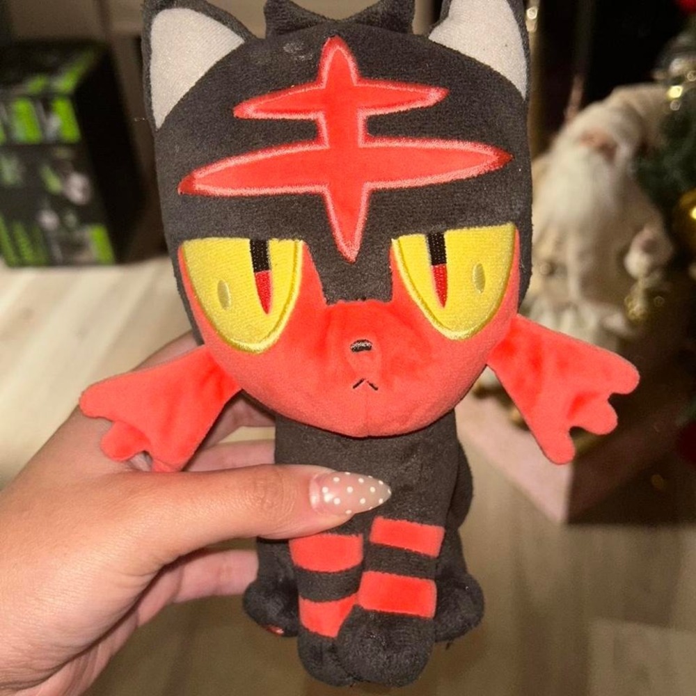 🔥 Pokémon Litten Plush – Authentic Cute Fire Cat